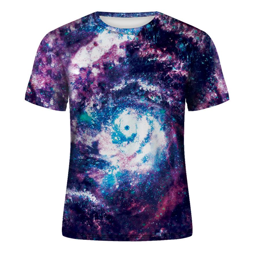 Trička s grafikou Vast Starry Sky Universe Pro muže Letní móda Tričko se vzorem 3D Vesmír Planeta Osobnost Trička v cool stylu