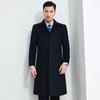 Toluoman Unisex 50% Wool Mid-Length Overcoat