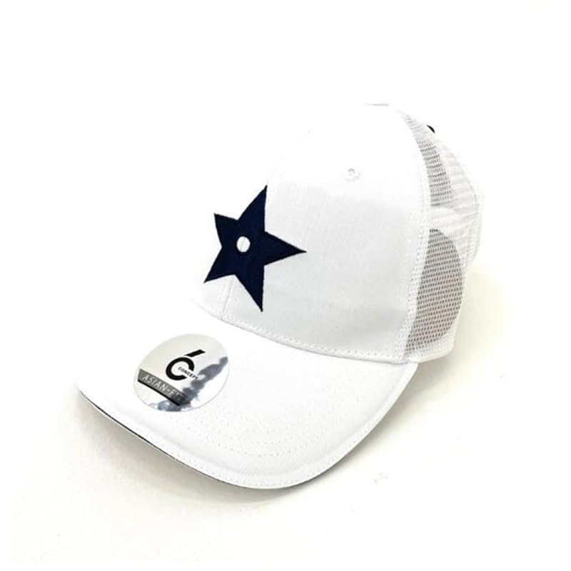 

[Elite Grip] mesh cap hat golf men s star mark star logo white