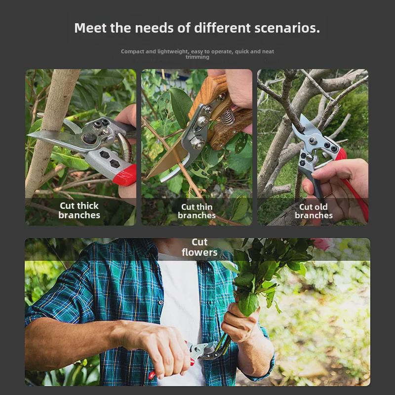 Multi-Purpose Pruning Shears: Ideal for Gardening, Floristry, and Fruit Tree Branches