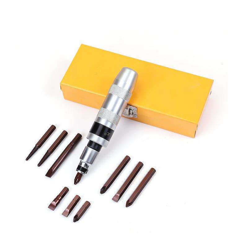 13-Piece Impact Screwdriver & Extractor Set: Easily Remove Broken or Rusted Screws