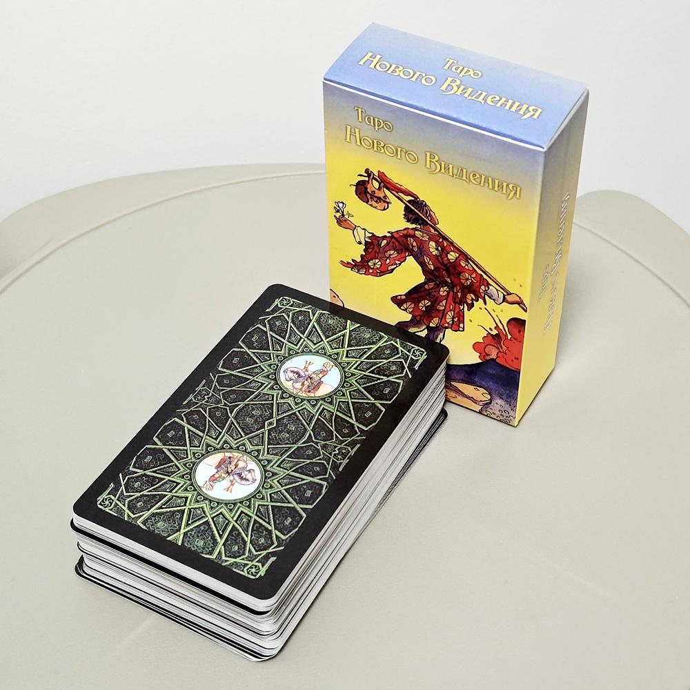 Tarot of New Vision 10.3*6cm, 78 Pcs Rider Tarot Cards In Russian Language