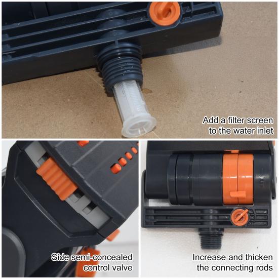 Irrigatore da giardino 16 fori Irrigatore ad acqua con picchetto da terra