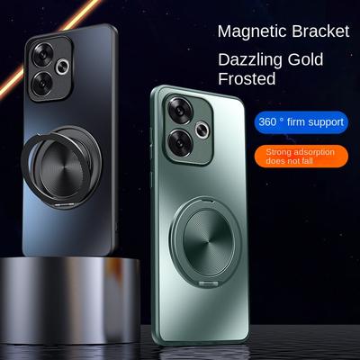 Für OPPO Realme GT 6 6T Hülle Hard AG Matte Mit Ring Magnetische Schutzhülle Für Die Rückseite Für OPPO Realme GT Neo 6 Se Neo6 Shell