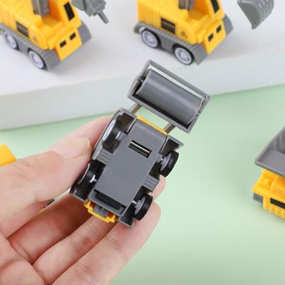 10Pcs Mini Construction Engineering Vehicle Excavator Pull Back Car Toys for Kids Birthday Party Favors Pinata Filler Treat Bag