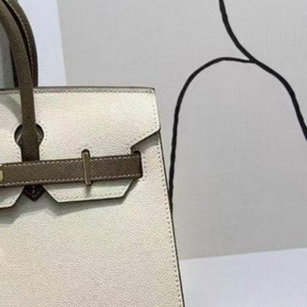 2025 New EP Palm Pattern Leather Platinum Bag, Lock Handbag, European and American Cross-border Fashionable and Atmospheric Leather Women's Bag