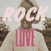 Typography Rock Art Panel 57cm x 57cm L Size Made in Japan Poster Stylish Interior Decor Living Room Interior Love People Fashion Fabric Panel