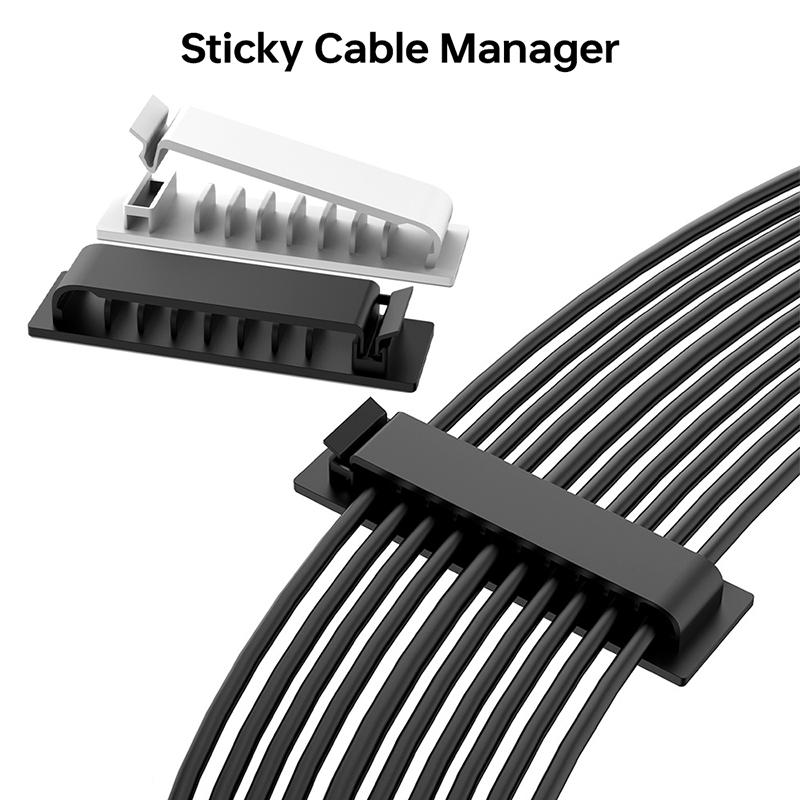 Cable Organizer Cord Management Wire Holder Flexible USB Cable Winder Tidy Silicone Clips For Mouse Keyboard Earphone Protector