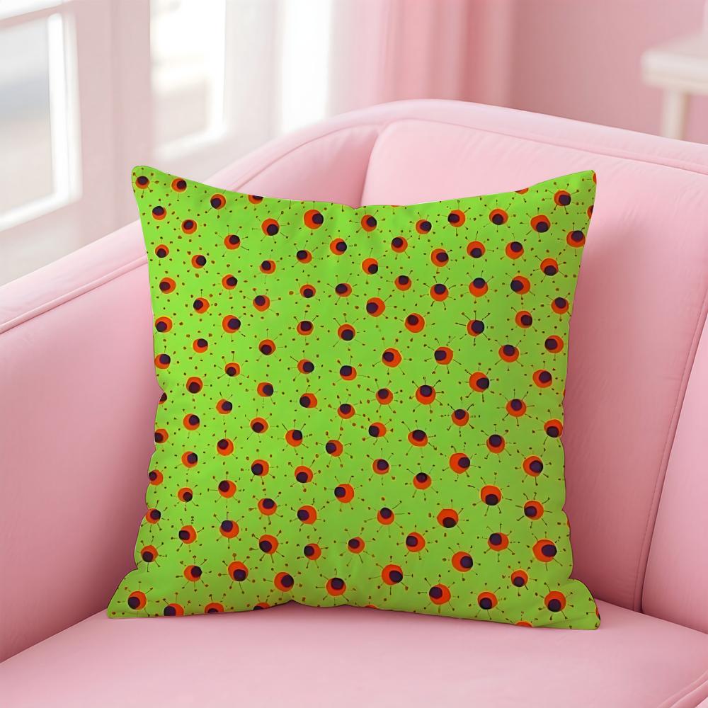 Y-Yayoi K-Kusama Cushion Cover Linen Pillowcase Cover Soft Decor For Sofa Home Room