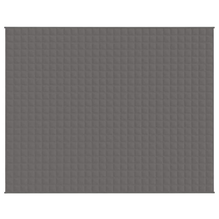 VidaXL Weighted Blanket Grey 235x290 Cm 15 Kg Fabric 350787