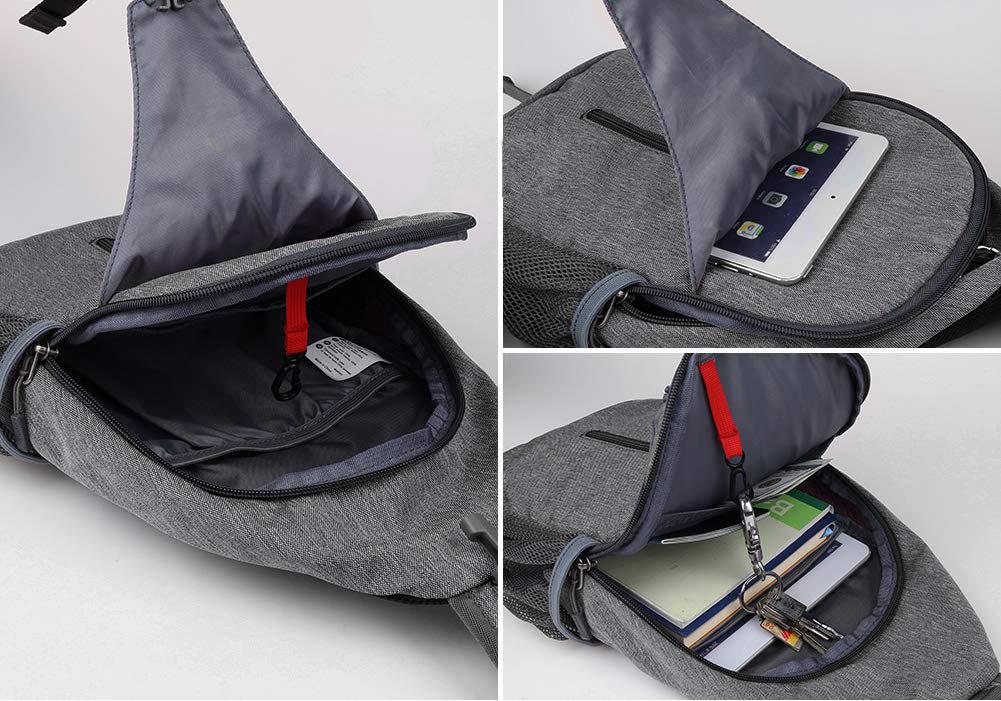 Men's Crossbody Outdoor Chest Bag: Trendy, Wear-Resistant, Waterproof, and Fashionable Single Shoulder Bag