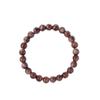 Festive Gifts Dark Red Gold Speckle Stone Beaded Bracelet Elegant Fashion Jewelry For Women Daily Wear Gift