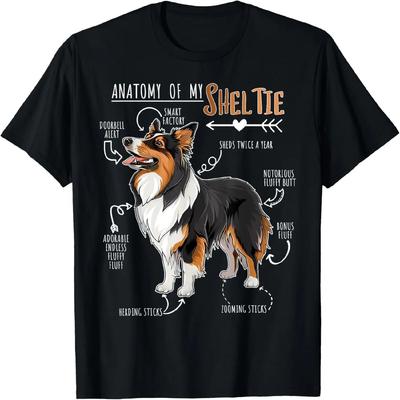 Shetland Sheepdog Sheltie Graphic Tee _ Funny Sheltie Lover T-Shirt