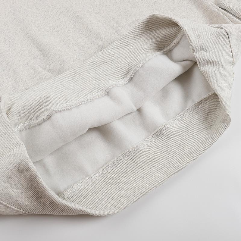 Fog Essentials Flocked Letter Hooded Sweatshirt - Unisex Loose Fit With Plus Velvet Lining