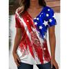 Fashionable Women's V-neck Casual Short Sleeved T-shirt,Rretro Sports Style Casual Sportswear