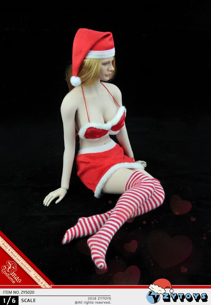 Hobby Leker [TOYBARJAPAN] 1/6 Skala Figur for TBLeague Kropp ZYTOYS ZY5020 Jul Vakker Kvinne Kostymesett (Kropp og hode ikke inkludert)