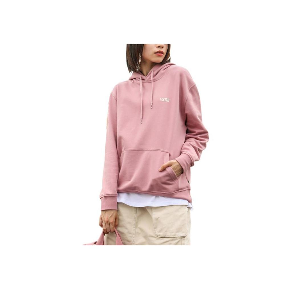 Vans Kapuzenpullover mit Rückenlogo-Print Langarm-Sweatshirt Damen-Oberteile Rosa VN0002BUBD5