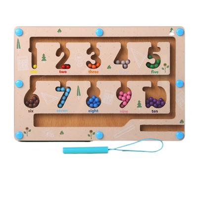 Montessori Manyetik Labirent Sıralama Tahtası Çocuk Renk Sayı Bilişsel Eşleştirme Duyusal Oyun İnce Motor Eğitimi Eğitim Parish Oyuncağı