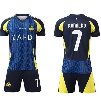 24-25 Riyadh Extérieur N°. 7 Club Maillot de Football Vêtements pour Enfants Ensemble Adulte Taille 14-3XL