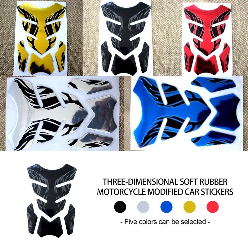1 sheet 3D Stereo Stickers, Fashion Motorcycle Decoration Stickers, PVC Soft Rubber Jewelry