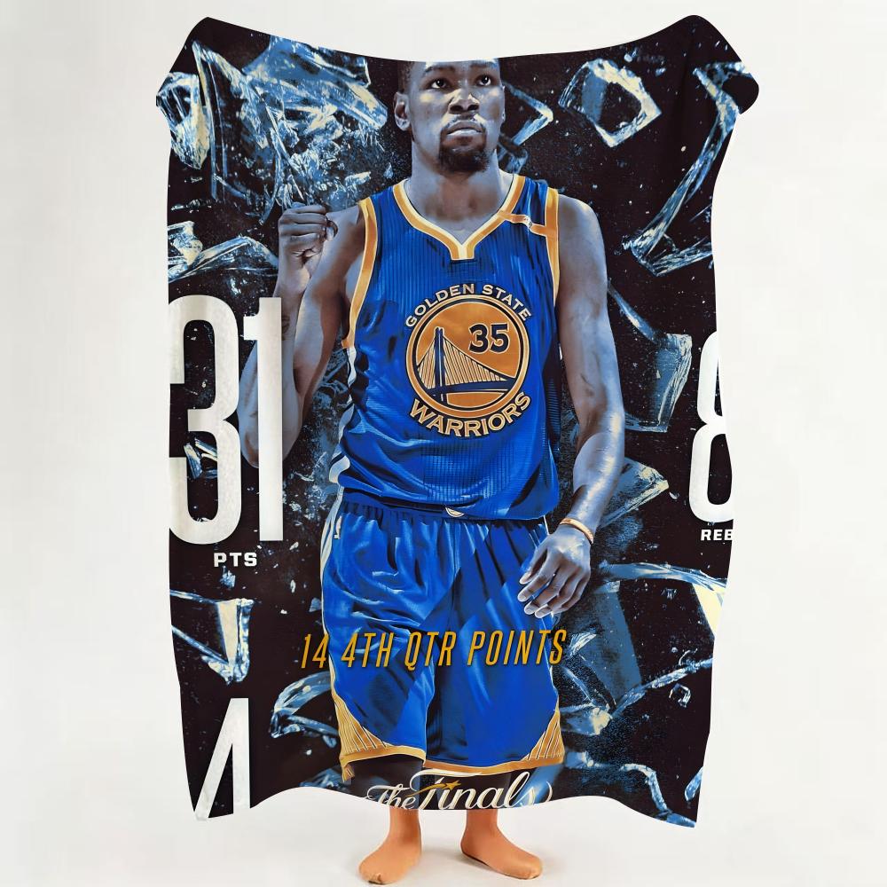 Athlete K Kevin D Durant Throw Flannel Throw Blanket Suitable for Sofa Living Room Bedroom