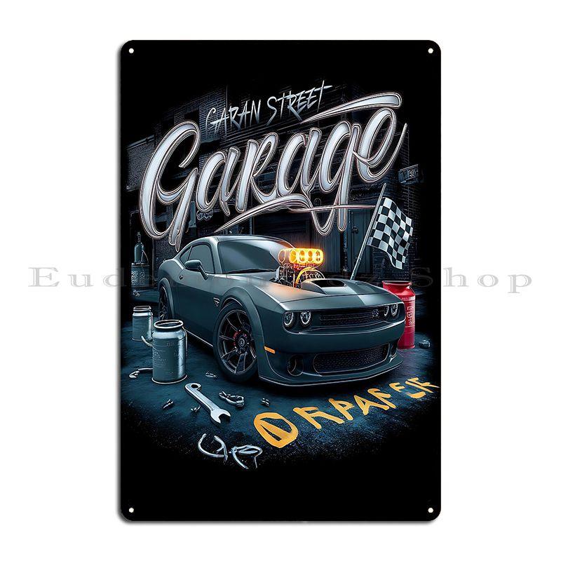Garage Street Jansengs Metal Sign Poster Party Designs Design Pub Garage Decoration Funny Tin Sign Poster