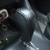 Car Gear Shift Knob Cover For Hyundai Ix35 Sonata 8 2010-2015 Leather Gearbox Shift Knob Cover Gearbox Handle