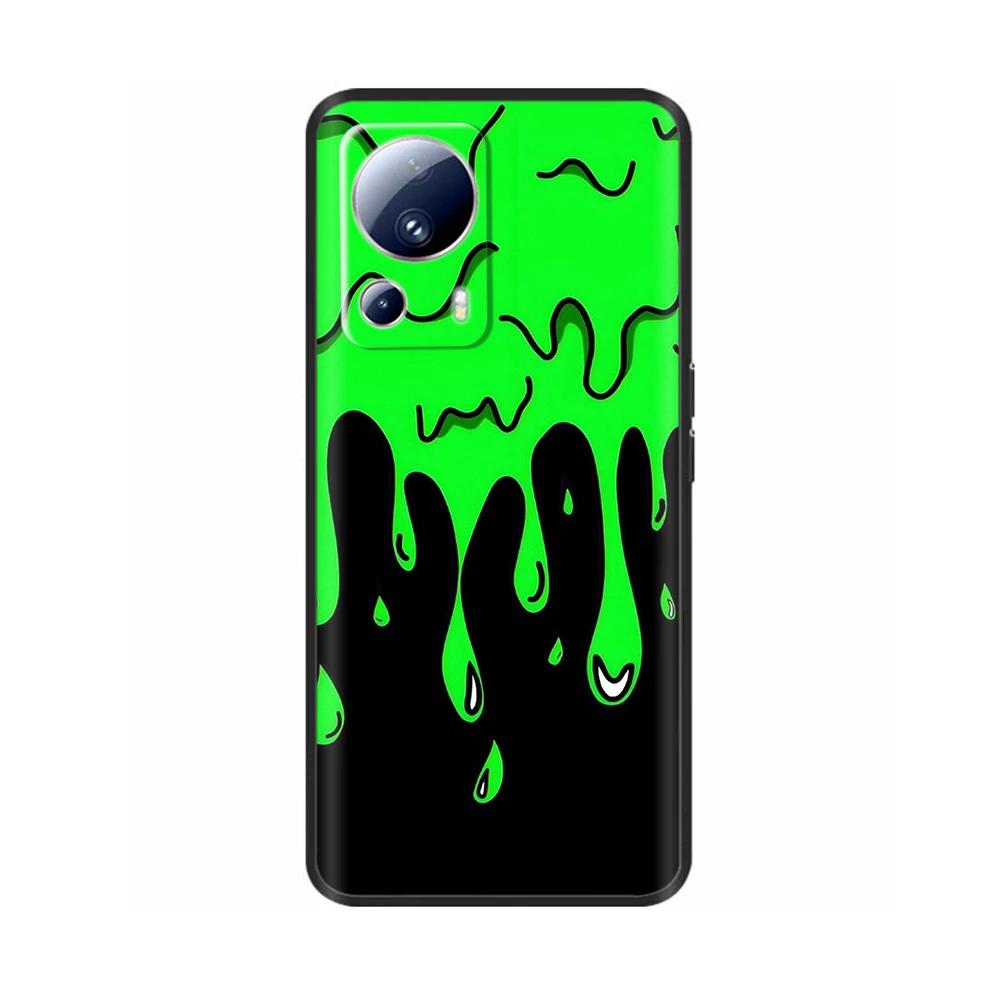 For Xiaomi 13 Lite Case For Xiaomi Mi 13 Lite 5G Flower Soft Liquid Silicone Cover For Xiaomi13lite Protection Back Cover Fundas