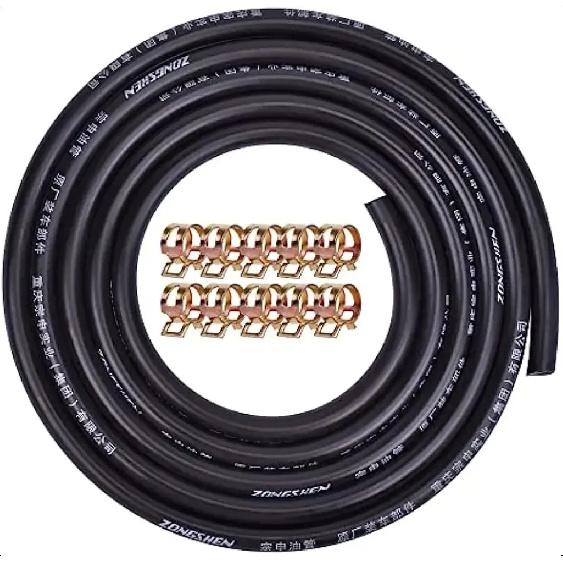 

10pcs ID 6mm Fuel Hose Fuel Pipe Oil Resistant Pressure Resistant Hose 2m Dedicated Hose Clips OD 13mm 1set