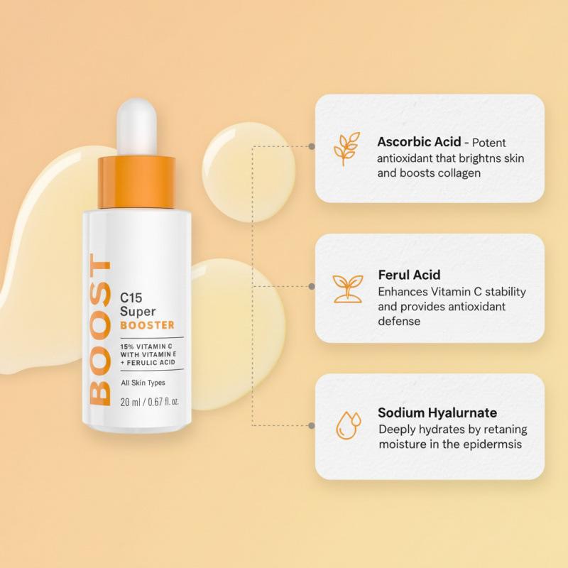 C15 Serum with 15% Vitamin C & Vitamin E Antioxidant Booster