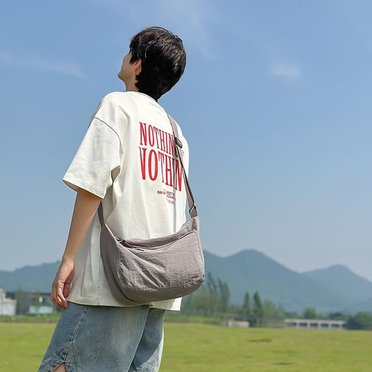 Große Kapazität Nylon Umhängetasche Schultertasche