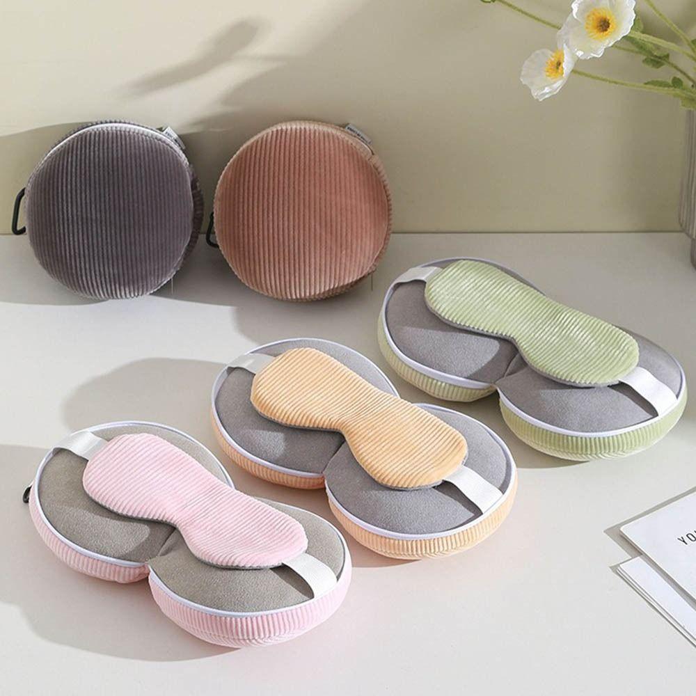 with Storage Hook Neck Headrest Soft Travel Folding Pillow Simple U-shaped Pillow  Kids  Adults