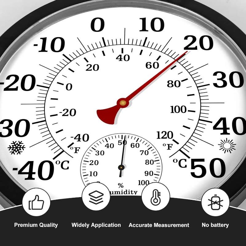 25CM Indoor Outdoor Garden Thermometer Wireless Thermometer Hygrometer Room Temperature Humidity Meter Outside Weather Station
