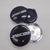 4Pcs/lot 60mm 56mm(I.D) JAECOO Logo Car Wheel Center Hub Caps Car Styling Emblem Badge Wheel Center Cap Label Auto Accessories
