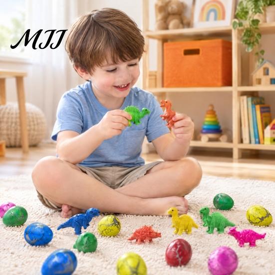 Fun Exploration Gifts for Kids Dinosaur Advent Calendar with 24 Water Hatching Eggs, Color Crack Grow Christmas Countdown Dino Educational Toy