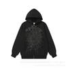 25FW SP555555 Hoodie Set Tree Embroidered Rhinestone Sweatshirt Joggers Streetwear