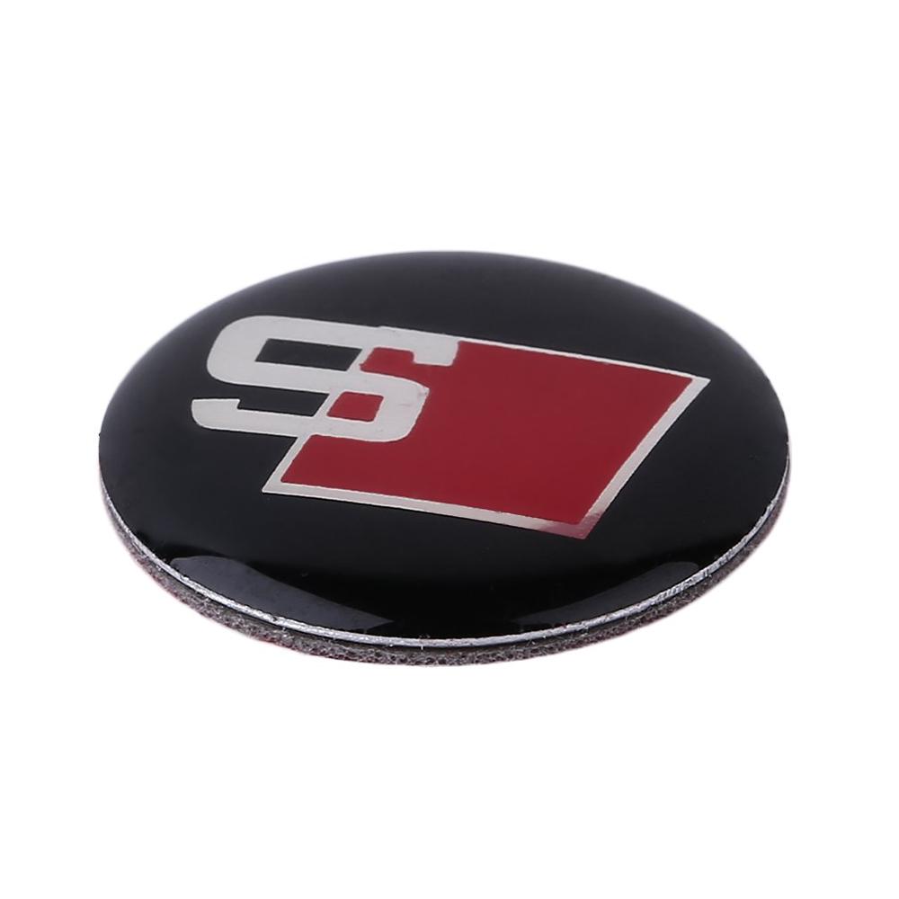 1Pcs Control Panel Knobs Car Stickers S Badge Decal Sticker Interior