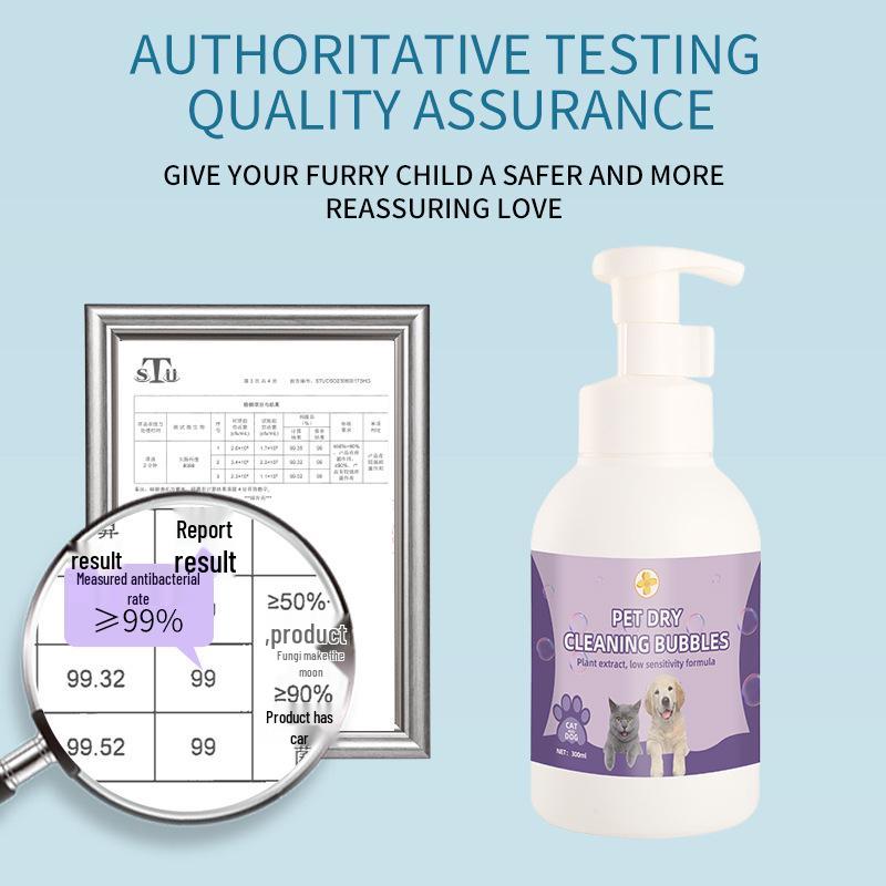 Pet No-Rinse Foam Shampoo for Cats & Dogs - 500ml/300ml