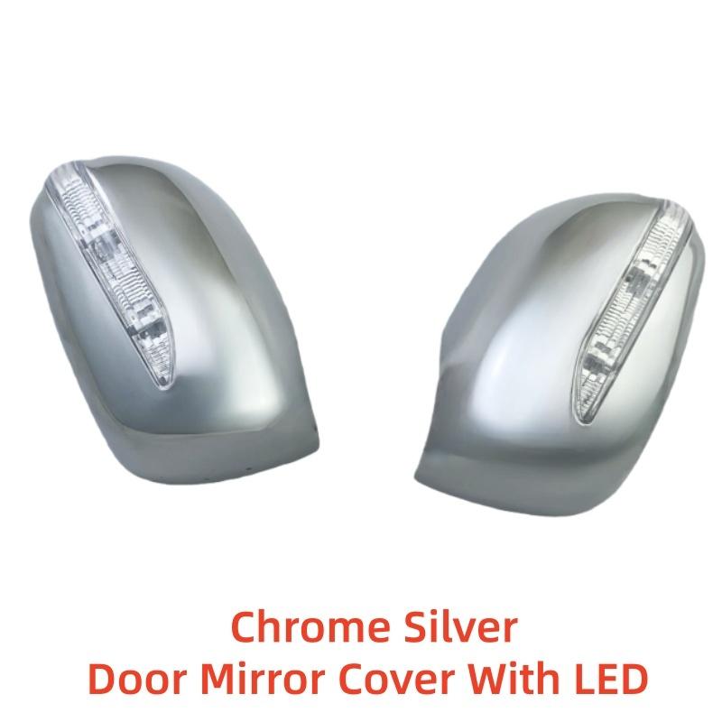 2pcs Car ABS Chrome Rearview Accessories Plated Trim For Honda Fit Jazz GE6 GE8 GP 2008 2009 2010 Door Mirror Cover With LED