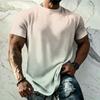 Camiseta Básica de Color para Hombre con Tejido Fresco de Manga Corta - Transpirable de Corte Holgado para Verano, Exterior, Casual