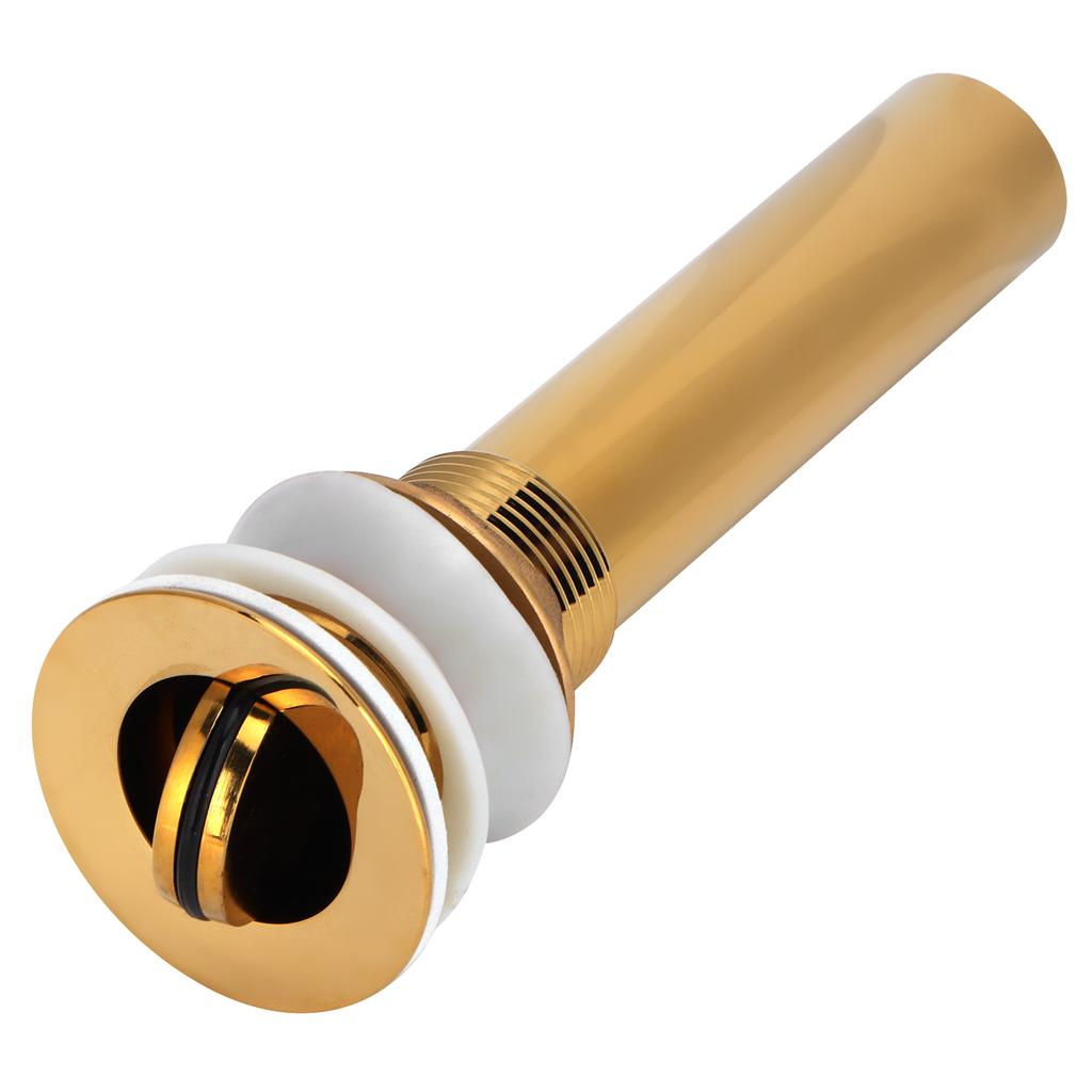 Wash Basin Sink Drain Anti Clogging Bathroom Drainer Stopper Accessories Non Overflow Gold(Flap