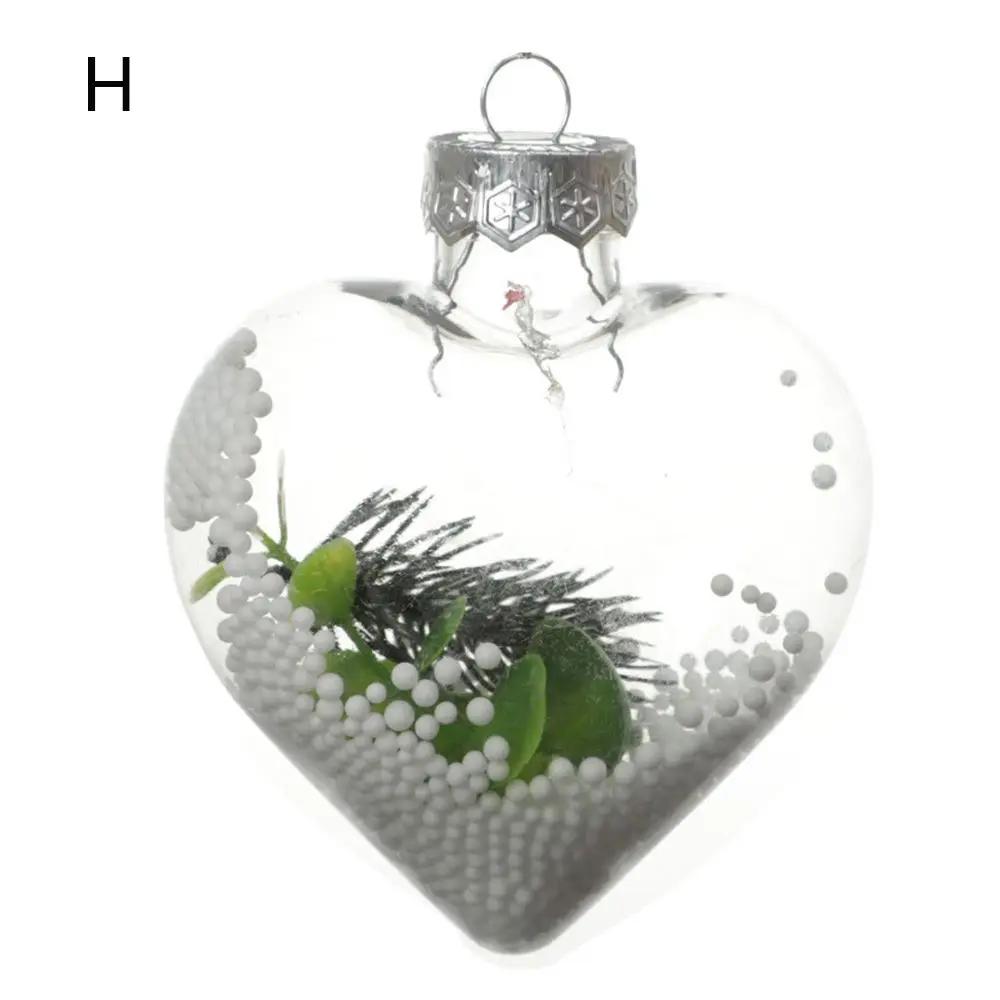 

DIY Gifts Hanging Xmas Ornaments Fillable Transparent Balls Christmas Tree Decoration Candy Box