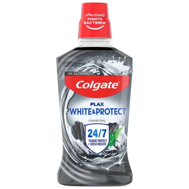 Colgate Plax White & Protect Aktivkohle Mundspülung 500ml