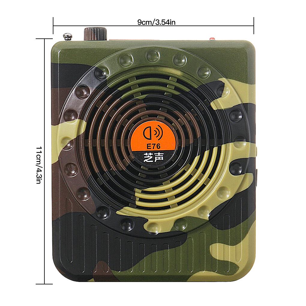 Universal Outdoor Hunting Sound Amplifiers Bird Calling Speaker Portable Rechargeable Remote Control Amplifier Sound Devices