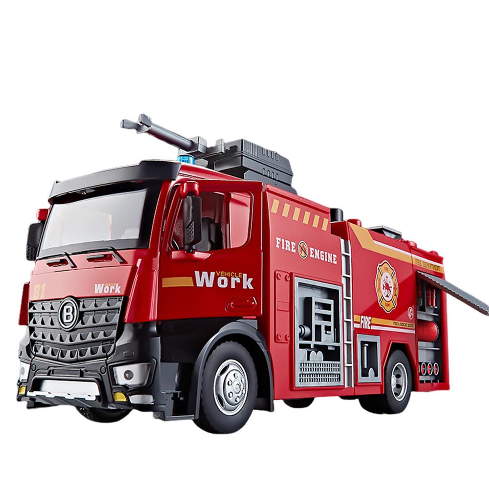 Engineering Vehicle Toys Acousto-optic Rebound Alloy Excavator Garbage Crane Mixer Dumper Model Gifts For Boys Girls