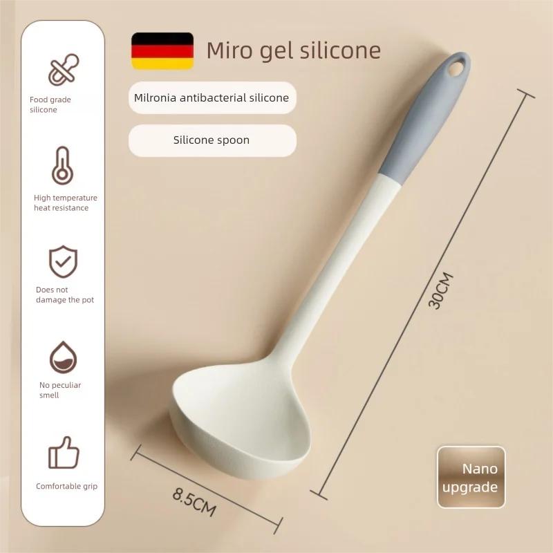 Kitchenware Set Food Grade Silicone Spatula Non-stick Pan Special High Temperature Resistant Kitchen Cooking Soup Spoon Colander