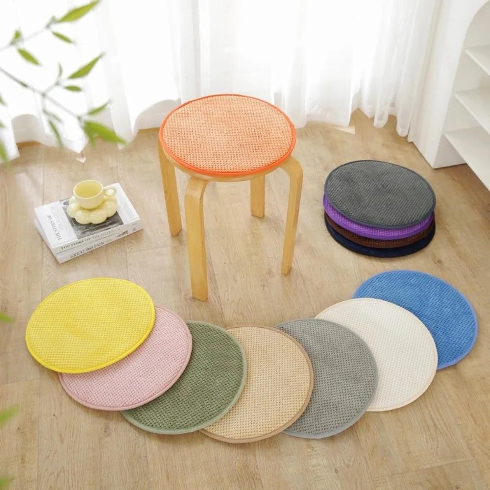 Cozy 25/35cm Seat Pad Non-slip Soft Chair Cushion Thick Warm Round Cushion Winter Season