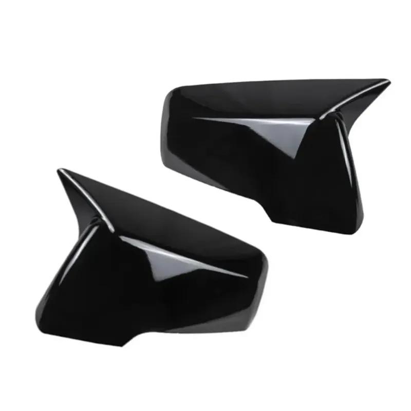 For Chevrolet Traverse 2018- Car Sticker Rearview Side Mirror Cover Wing Cap Exterior Door Case Trim Carbon Fiber Black Auto
