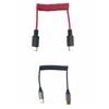 Type-C To Type-C Microphone Cable Spring Wire 3.5mm Mic Cord TPE for DJI Mic Mini/mic 2/1 Pocket 3/2 Action 5 Pro/action 4