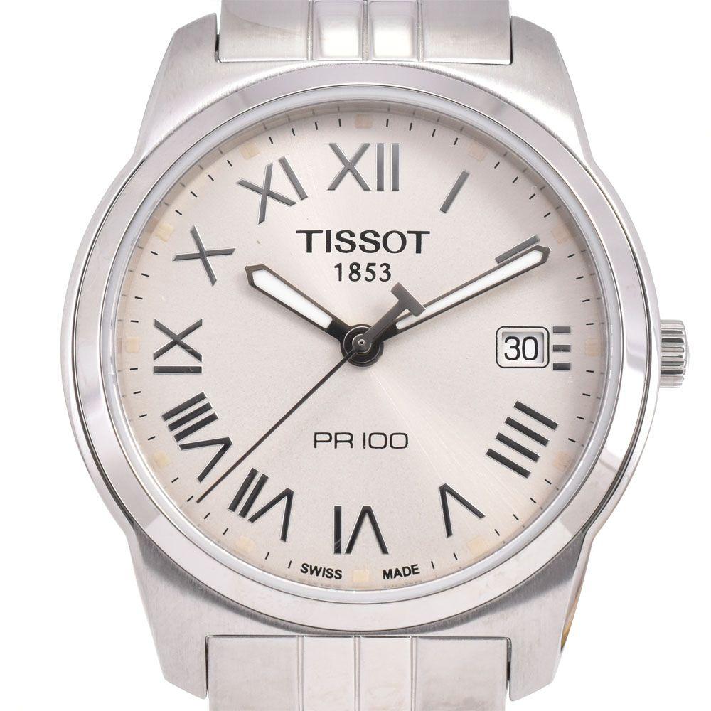 Used Price drop TISSOT T049.410.11.033.01 PR100 Date Quartz Men's Unused item Box and warranty included #143537